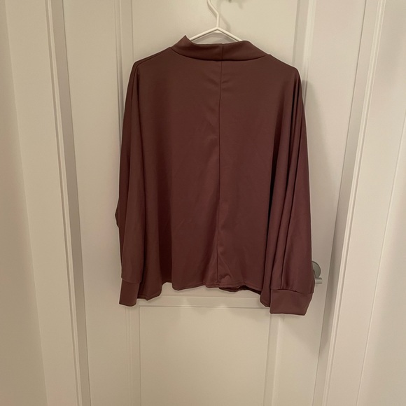 PrettyLittleThing Mocha High Neck Top Size Large - Picture 4 of 7